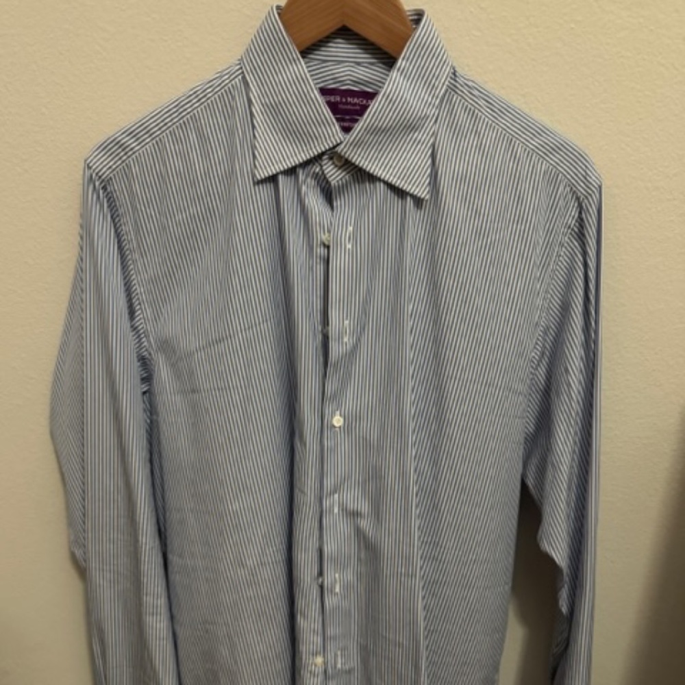 Blue Stripe Spier and Mackay Purple Label dress shirt 16/36